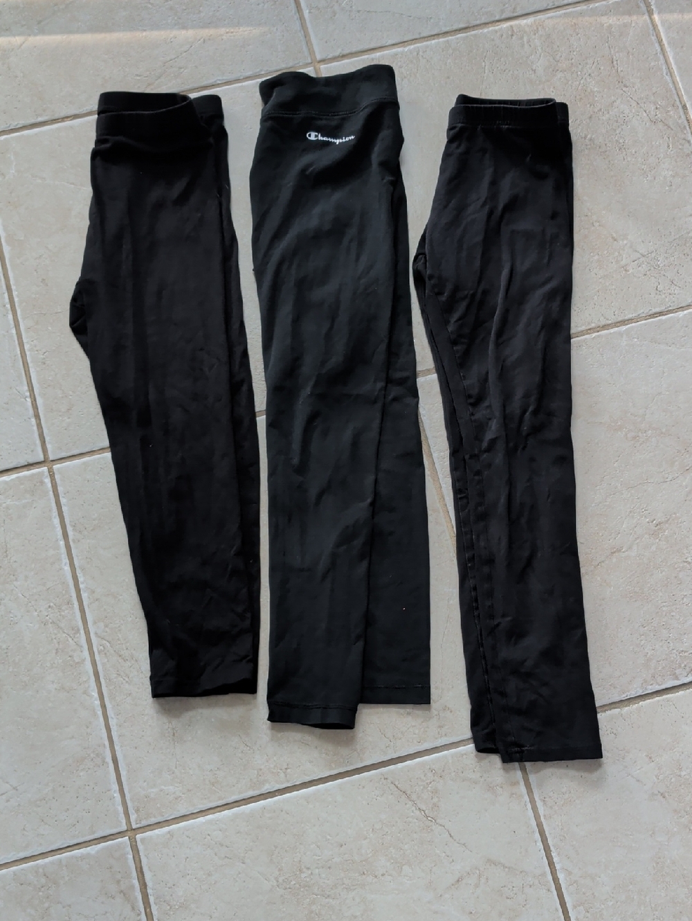 Champion Girl Size 14 Black Leggings Trio - Soft Stretch , Old Navy Leggings